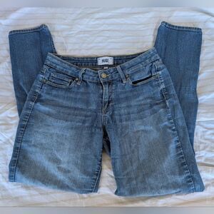 PAIGE | Size 28/6 | Medium Wash Skyline Skinny Low Rise Denim Jeans